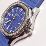 Patek Philippe Aquanaut Quartz Blue Watch - Image 6