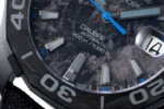 TAR Super TAG Heuer Series Watch – Black with Blue Stitching, Casual & Formal Style, 100m Waterproof, SW200 Movement - Image 10