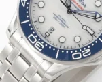 OMEGA Seamaster Planet Ocean 600m Co-Axial Master Chronometer 42mm Diver’s Watch – White Dial, Stainless Steel Bracelet - Image 6
