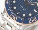 OMEGA Seamaster Planet Ocean 600m Co-Axial Master Chronometer 42mm Diver’s Watch – Blue Dial, Stainless Steel with Rose Gold Accents - Image 6