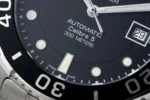 TAR Super Tag Heuer Series Watch – Silver Stainless Steel, Black Dial, Automatic Diver Style, 100m Waterproof - Image 6