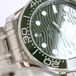 Omega Seamaster Green Ceramic Watch - Image 6