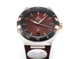 OMEGA Constellation Meteorite 41mm Brown Leather - Image 6