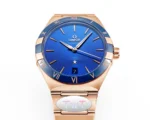OMEGA Constellation 41mm Blue Rose Gold Watch - Image 6