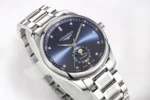Longines Master Moonphase Watch Blue Dial Steel - Image 6