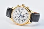 Longines Master Moonphase Chronograph Watch L2.773.4.78.6 Black Leather - Image 6
