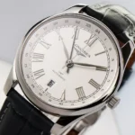 Longines Master GMT Watch Black Leather - Image 6