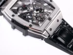 Hublot Masterpiece 906 Tourbillon Watch – Black Leather Strap, Rose Gold/Platinum Plated Case - Image 10