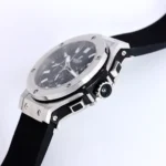 Hublot Big Bang 44mm Black Rubber Strap Chronograph Watch – Silver Case - Image 6