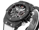 Hublot Big Bang Unico Colorful Ceramic Watch – Black with Rubber Strap, 45mm - Image 6