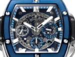HUBLOT Spirit of Big Bang Blue Titanium & Resin Limited Edition Watch – Model 642.NX.0170.RX - Image 6