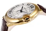 Cartier Ballon Bleu 42mm Gold Automatic Brown Leather - Image 7