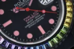 Rolex Submariner – Black Dial with Pink Markers, 40mm Case, Custom Bezel - Image 6