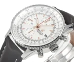 Breitling Navitimer Chronograph Silver Leather - Image 6