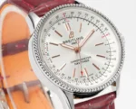 Breitling Navitimer Automatic Silver Red Leather - Image 6