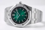 Audemars Piguet Royal Oak 15202 Green Steel Watch - Image 6