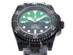 Rolex Submariner PARAKEET – Custom Black Carbon Fiber Bezel, Gradient Green Dial, 904L Steel - Image 6