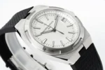 Vacheron Constantin Overseas 4500V Series – Silver Dial, Black Rubber Strap, Luxury Steel Watch - Image 6