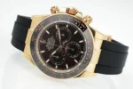 Rolex Daytona Watch – Gold with Black Dial and Rubber Strap – Limited Stock - Image 6