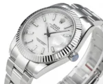 Rolex Datejust Silver Fluted Bezel Stainless Steel Watch with New 3235 Movement - Image 6