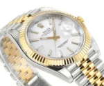 Rolex Datejust 41mm Two-Tone White Dial Fluted Bezel Watch - Image 6