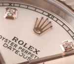 Rolex Datejust 41mm Two-Tone Rose Gold and Stainless Steel Watch with Diamond Dial - Image 7