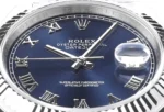 Rolex Datejust 41mm Watch – Blue Dial, Fluted Bezel, Stainless Steel - Image 7