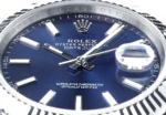 Rolex Datejust 41mm Watch – Silver with Blue Dial, Fluted Bezel - Image 7