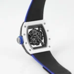 Richard Mille White Cerami5 White Ceramic Blue Strap Watch - Image 7