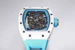 Richard Mille RM055 White Ceramic Blue Strap - Image 7