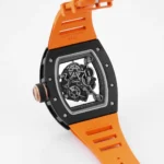 Richard Mille Black Ceramic Orange Strap Watch - Image 7