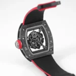 Richard Mille Carbon Fiber Watch Red Strap - Image 7