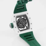Richard Mille White Ceramic Green Strap Watch - Image 7
