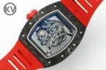 Richard Mille RM055 Skeleton Watch Red Strap - Image 7