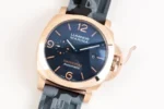 Panerai Luminor Marina Automatic Men’s Watch – Rose Gold Case, Black Dial, Camo Rubber Strap, 45mm - Image 6