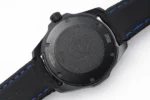 TAR Super TAG Heuer Series Watch – Black with Blue Stitching, Casual & Formal Style, 100m Waterproof, SW200 Movement - Image 6
