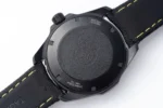 TAR Super TAG Heuer Series Watch – Black Carbon Fiber Dial, Yellow Stitching Strap, Formal & Casual Style, SW200 Movement - Image 7