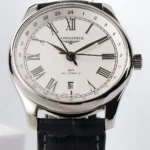 Longines Master GMT Watch Black Leather - Image 7