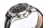 Longines Classic Record Black Leather Watch - Image 7