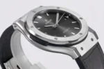 Hublot Classic Fusion Titanium Watch – Grey Dial, 45MM, Polished Brushed Case, Black Strap - Image 7