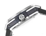 HUBLOT Big Bang One-Click 39mm Stainless Steel White Diamond-Set Watch with Blue Leather Strap - Image 7