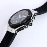 Hublot Big Bang 44mm Black Ceramic & Stainless Steel Chronograph Watch with Rubber Strap - Image 7