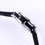 Hublot Big Bang 44mm Black Dial Chronograph Watch with Rubber Strap – Silver Case - Image 7