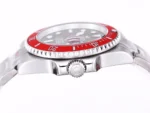 Rolex Submariner PARAKEET – Custom Black Gradient Green Dial with Red Bezel – 904L Stainless Steel - Image 7