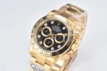 Rolex Daytona Watch – Black Enamel Dial with Moissanite Stones - Image 7