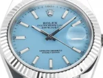 Rolex Datejust with Blue Dial and Oyster Perpetual Movement - Image 7