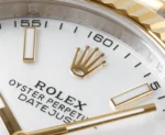 Rolex Datejust 41mm Two-Tone White Dial Fluted Bezel Watch - Image 7