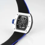 Richard Mille White Cerami5 White Ceramic Blue Strap Watch - Image 8