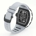 Richard Mille Black Ceramic Watch Grey Strap - Image 8