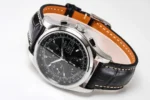 Longines Classic Record Black Leather Watch - Image 8